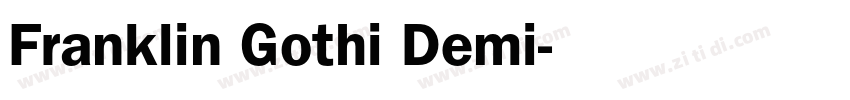 Franklin Gothi Demi字体转换